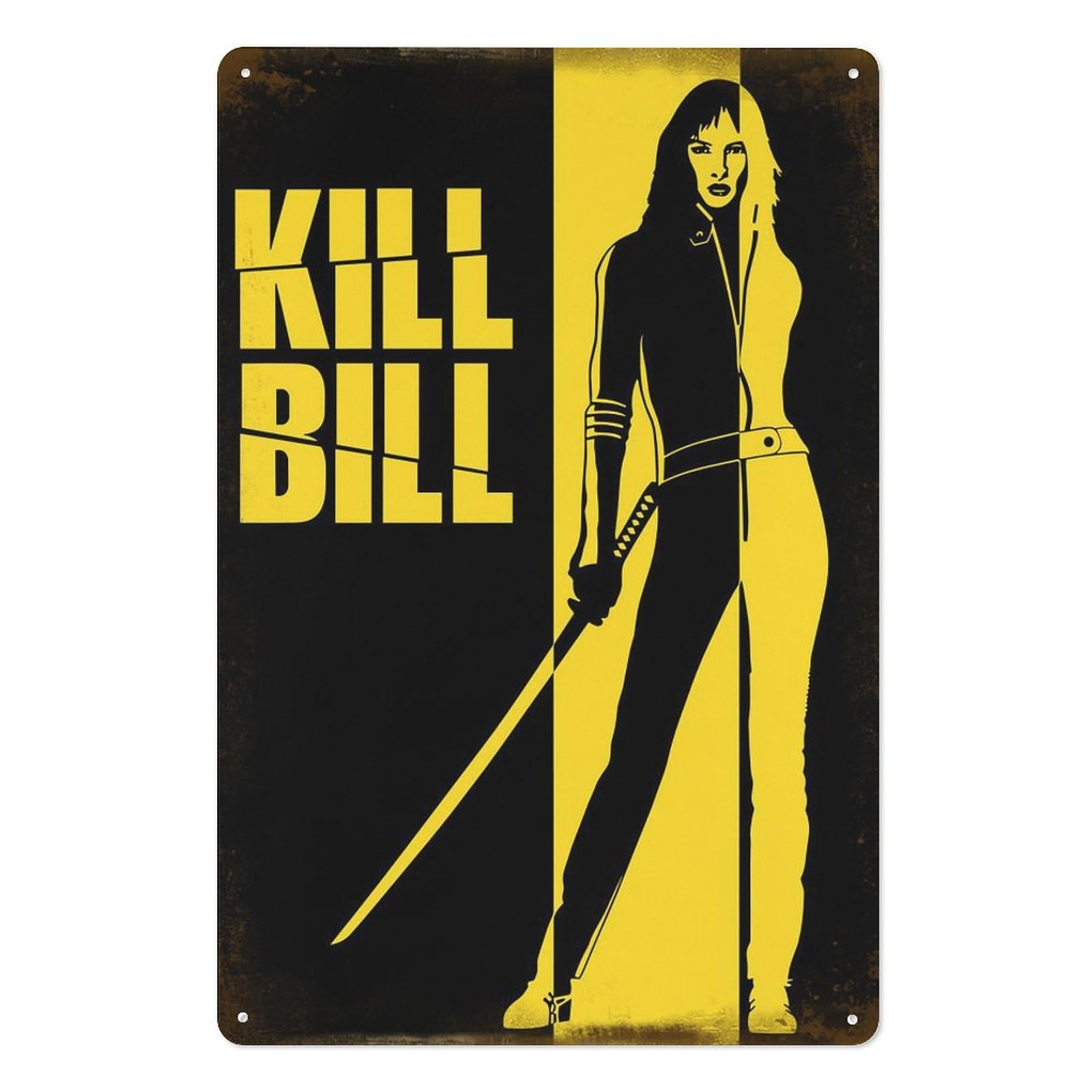 Brass Weight Plate - Poster Logam Kill Bill Movies, Lukisan