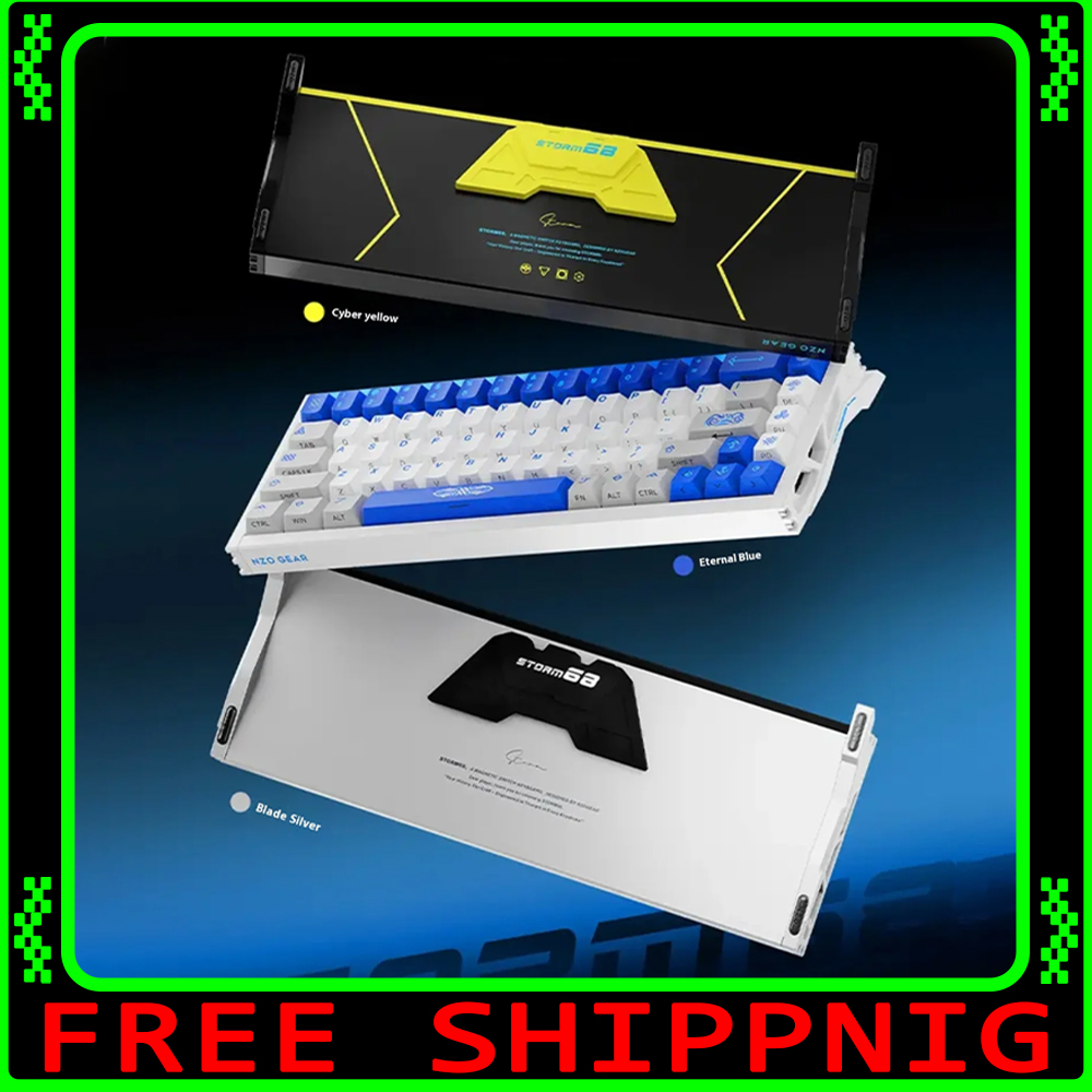 Gaming Keyboard Magnetic Switches - Keyboard Gaming NZO STORM68 Aluminium Anodized