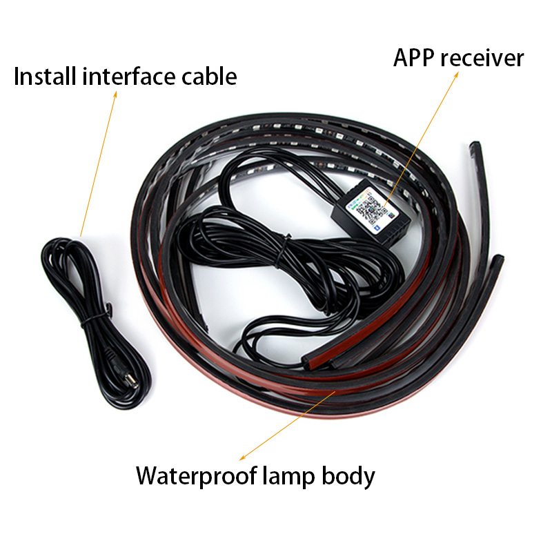 SEAMETAL Lampu Garis Bawah Cah - Rgb Underglow Strip ulasan dan harga