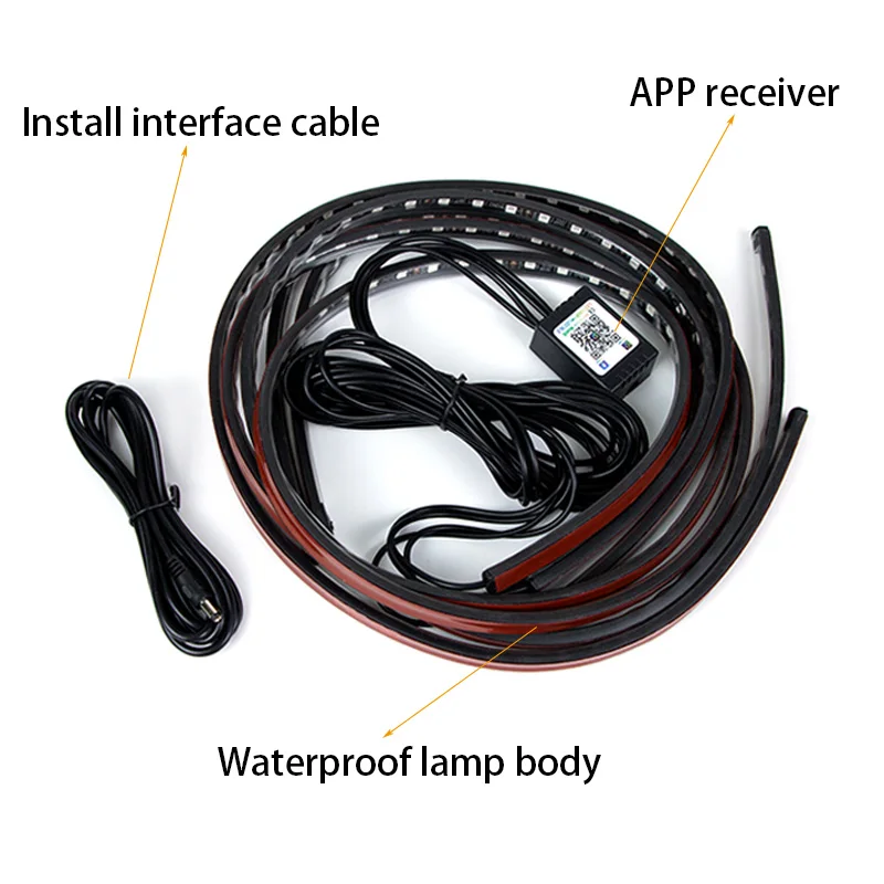 Lampu Garis Cahaya Bawah Fleks - Rgb Underglow Strip ulasan dan harga