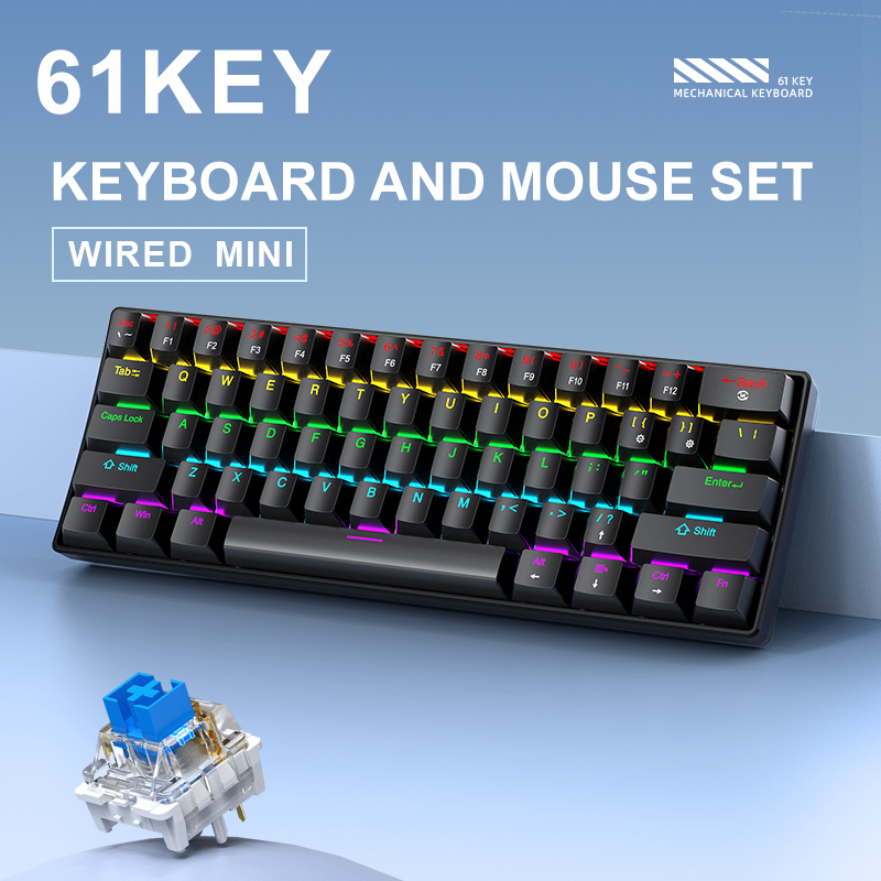 APAYADO K61 Keyboard Mekanis M - Gaming Keyboard Mouse And Headset Combo ulasan dan harga