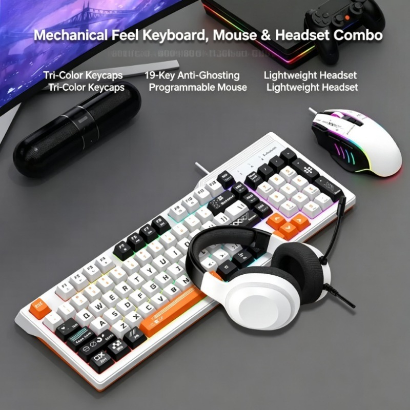 K8pro 3 In 1 Gaming Combo Set  - Gaming Keyboard Mouse And Headset Combo ulasan dan harga