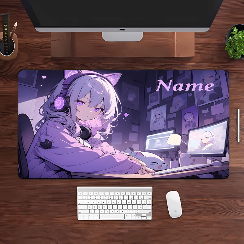 Alas Meja Gaming Anime Girl de - Gaming Keyboard Name ulasan dan harga
