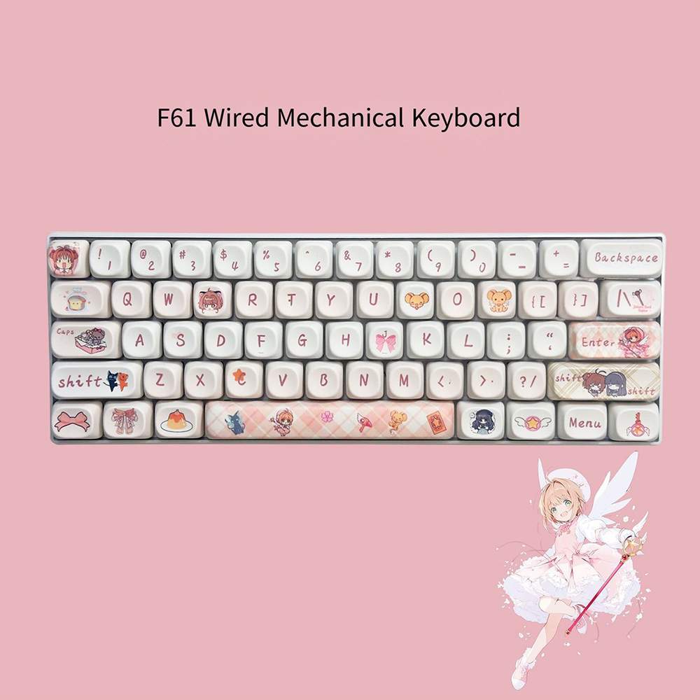 Crayon Shin-Chan 61 Tombol Key - Keyboard Gaming Blue Switch ulasan dan harga