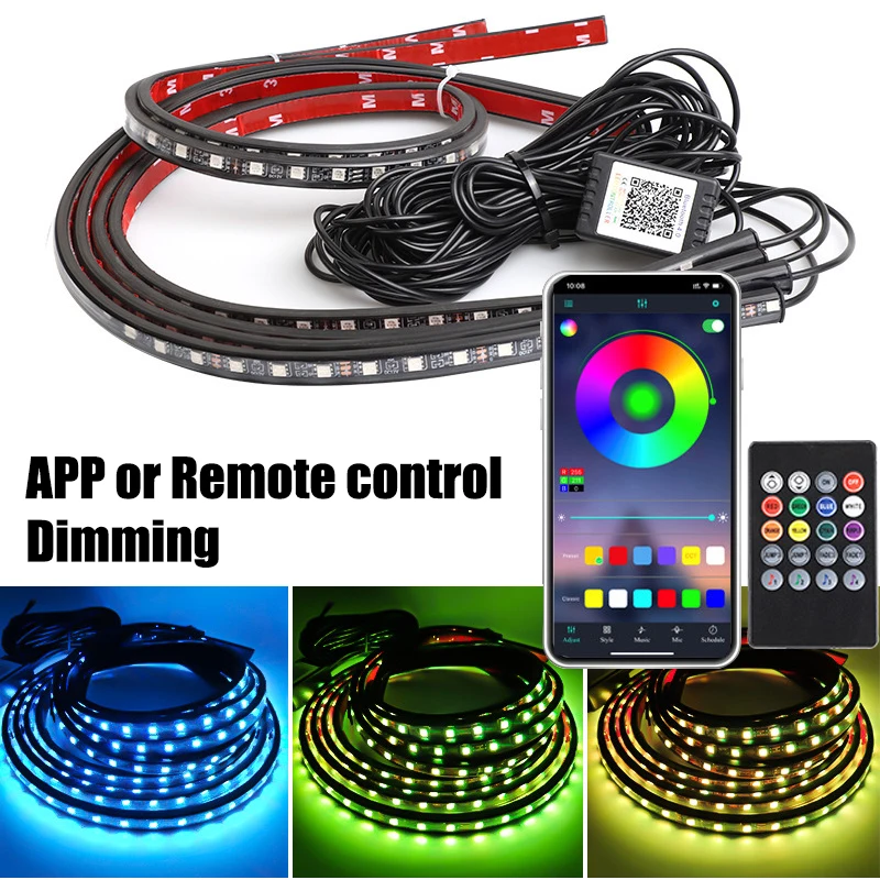 RGB lampu LED fleksibel bar la - Rgb Underglow Strip ulasan dan harga