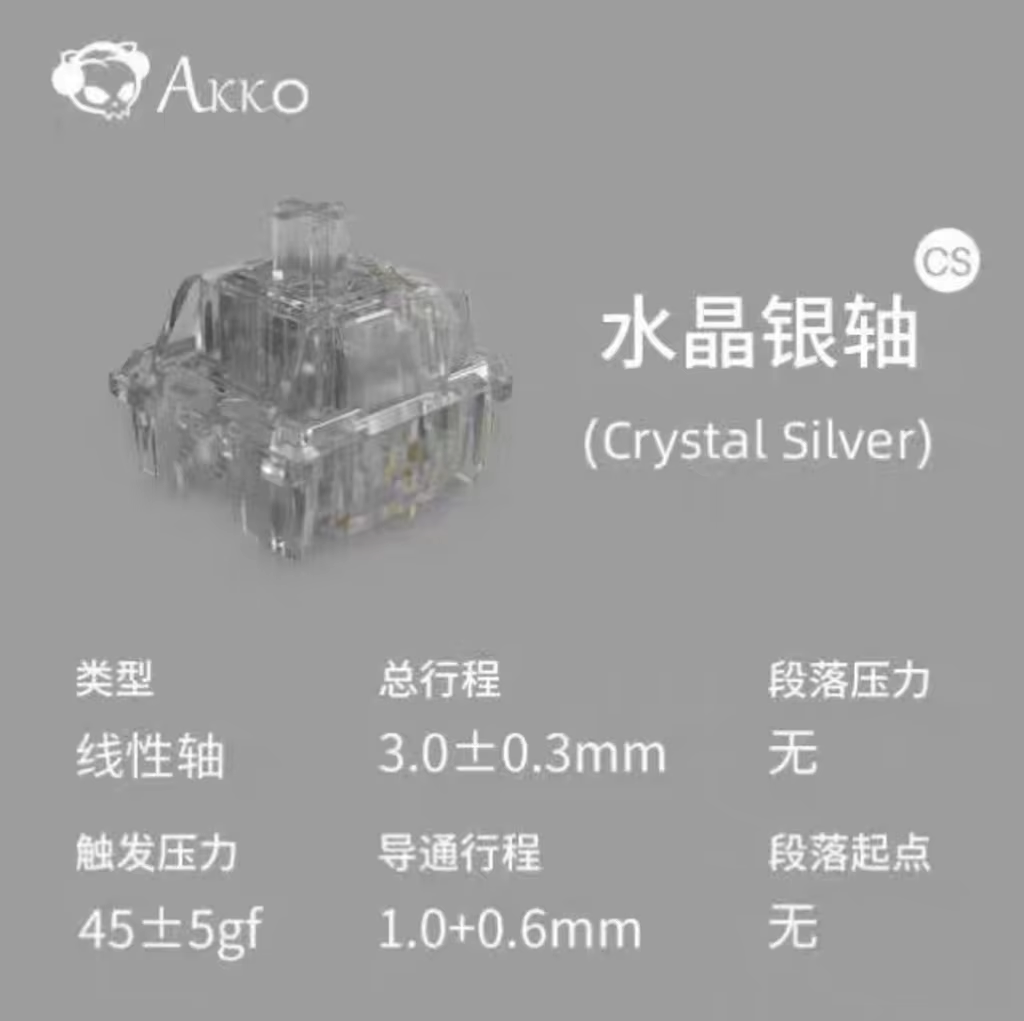 Akko Crystal V3 Switch Anggur  - Keyboard Gaming Blue Switch ulasan dan harga