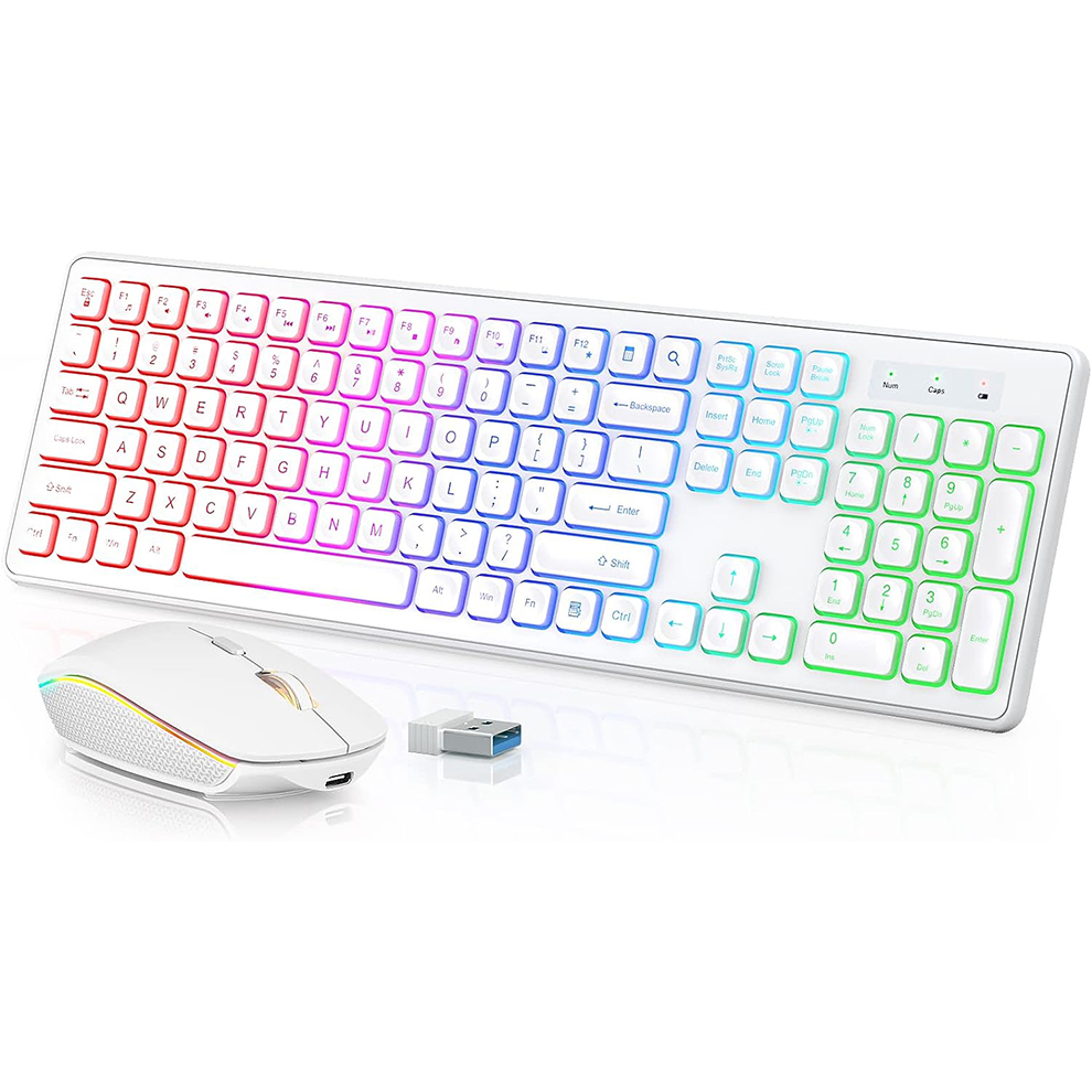 Keyboard dan Mouse Nirkabel de - Gaming Keyboard Mouse Set ulasan dan harga