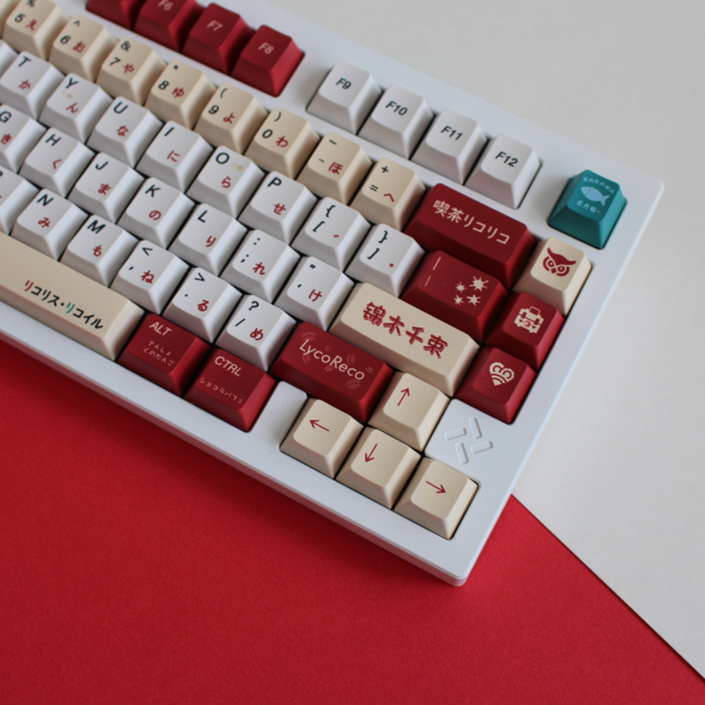 Lycoris Recoil Anime PBT Keyca - Gaming Keyboard Ergonomics ulasan dan harga